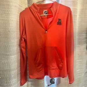 Footjoy Women’s Size Small 1/2 Zip Long Sleeve Pullover With Embroidery Logo
